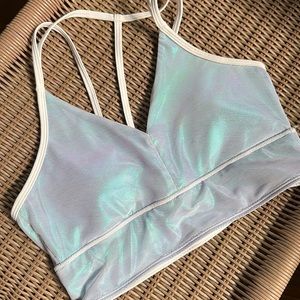 Reebok Special Edition Metallic Mermaid Longline sports Bra